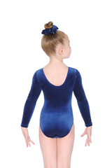 Tiara Crystal Motif Long Sleeved Gymnastics Leotard