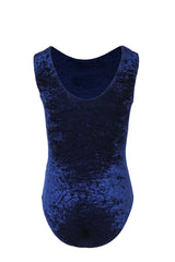 Salto Sleeveless Crushed Velour Leotard