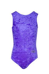 Salto Sleeveless Crushed Velour Leotard