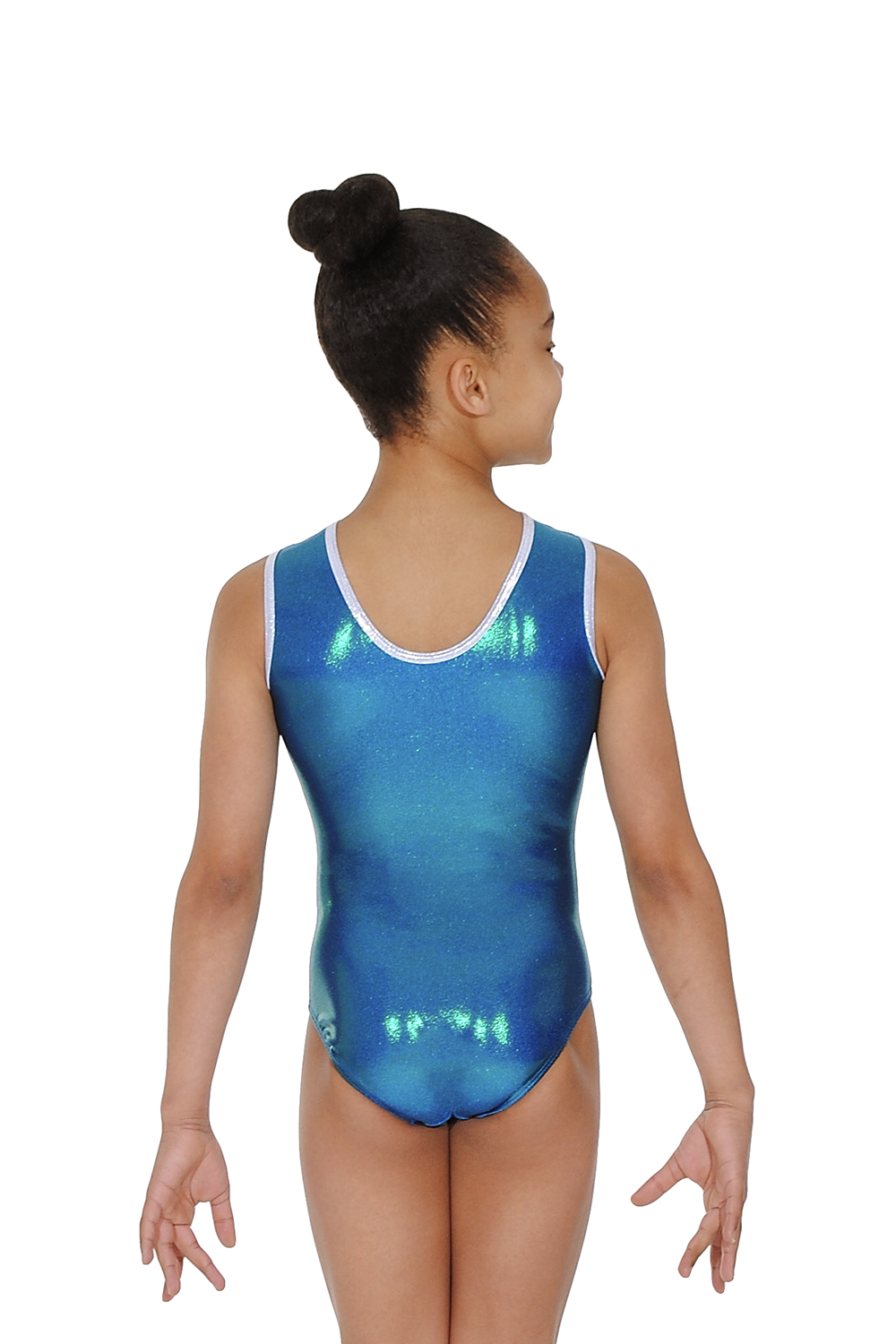 Glam Sleeveless Shiny Nylon Lycra Leotard