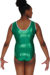 Glam Sleeveless Shiny Nylon Lycra Leotard