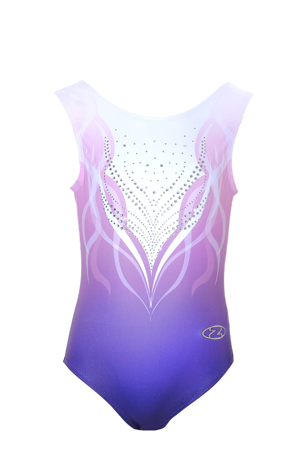 Justaucorps de gymnastique Fantasia Matt Lycra imprimé avec motif cristal