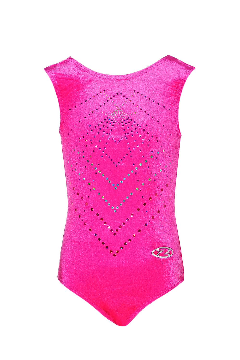 Maisie Smooth Velour Girls' Leotard with Sequin Motif