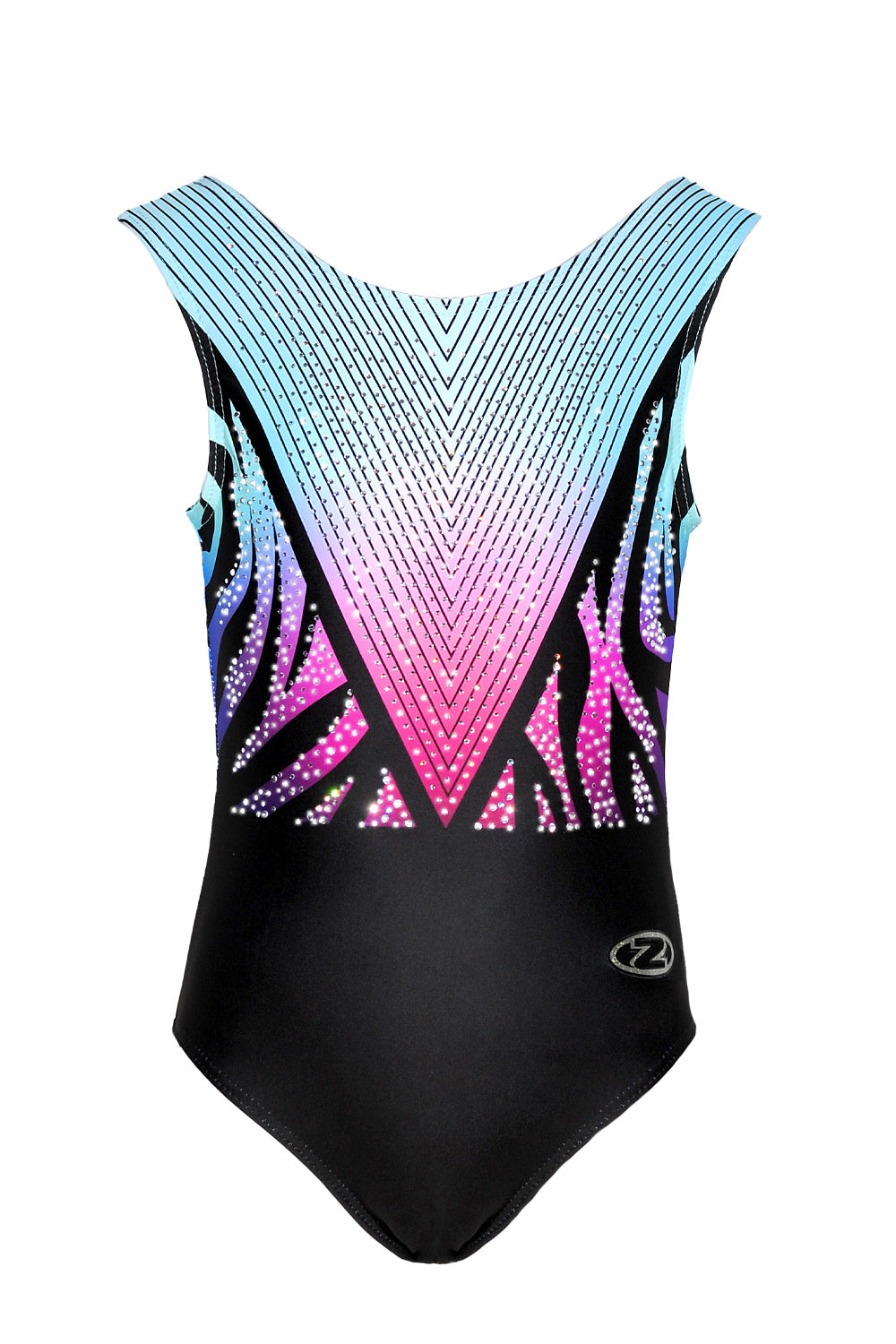 Zodiac Sleeveless Crystal Embellished Leotard