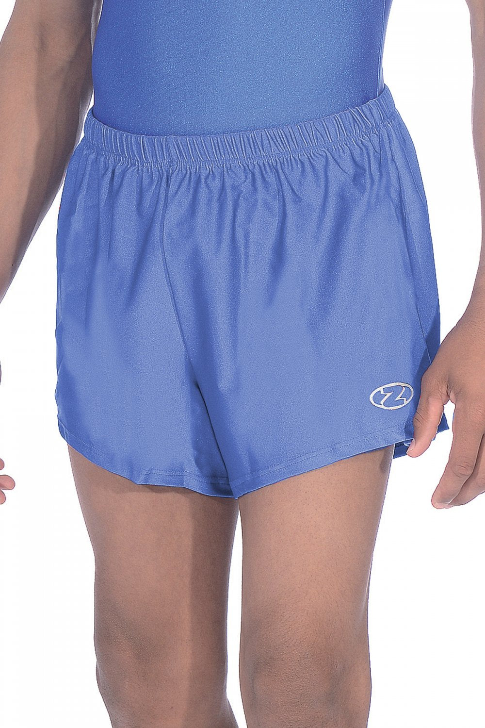 Short de gymnastique en nylon et lycra brillant pour garçons/hommes