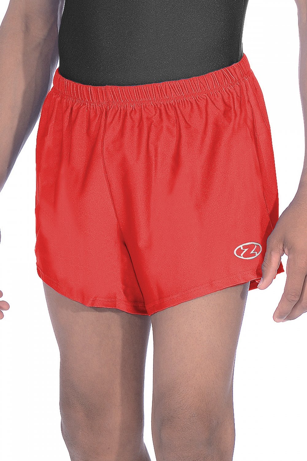 Short de gymnastique en nylon et lycra brillant pour garçons/hommes