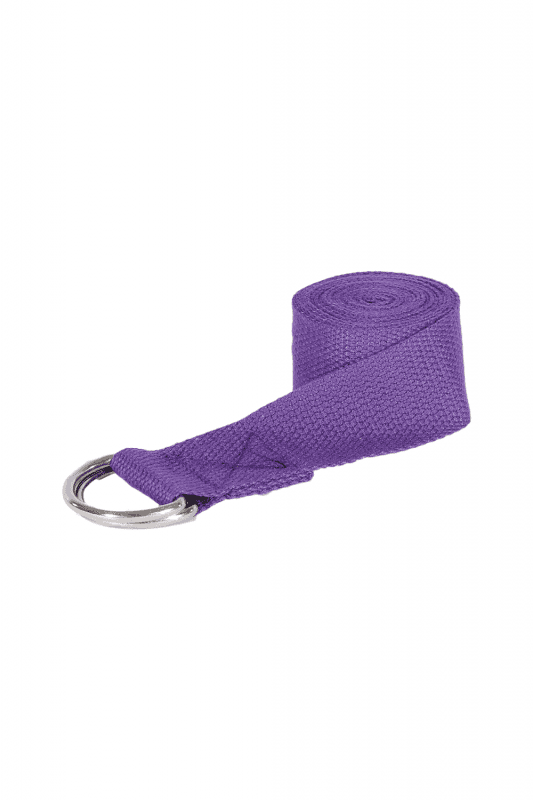 D Ring Yoga Strap - Purple