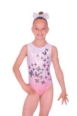 Justaucorps de gymnastique pour fille à imprimé papillon Flutter