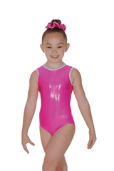 Glam Sleeveless Shiny Nylon Lycra Leotard