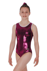 Glam Sleeveless Shiny Nylon Lycra Leotard