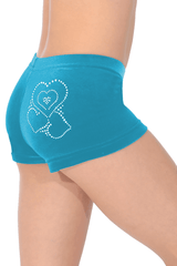 Amour Crystal Motif Hipster Shorties