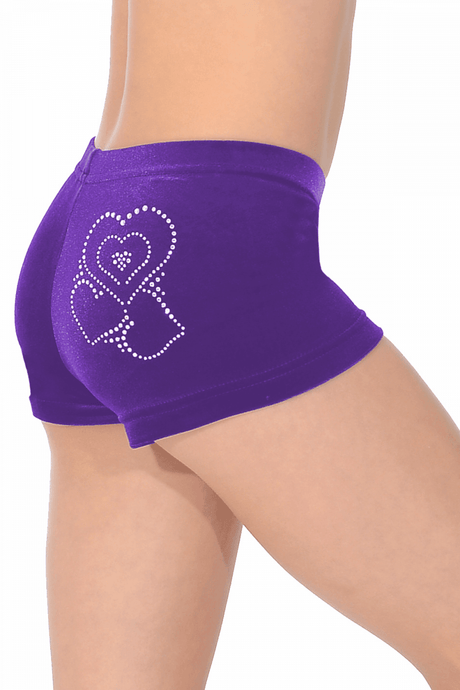 Shorty taille basse à motif cristal Amour