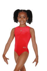 Sparkle Sleeveless Crystal Star Gymnastics Leotard