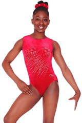 Sunbeam Sleeveless Smooth Velour Leotard Motif 8